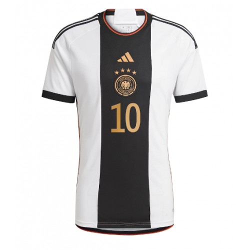 Niemcy Serge Gnabry #10 Koszulka Podstawowych MŚ 2022 Krótki Rękaw